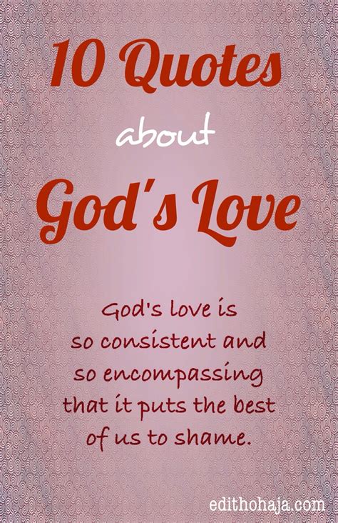 10 QUOTES ABOUT GOD’S LOVE | Edith Ohaja