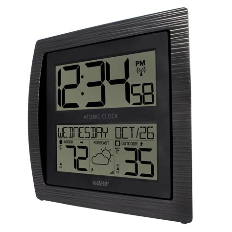 Atomic Clock & Weather Station with Indoor/Outdoor Temperature ...