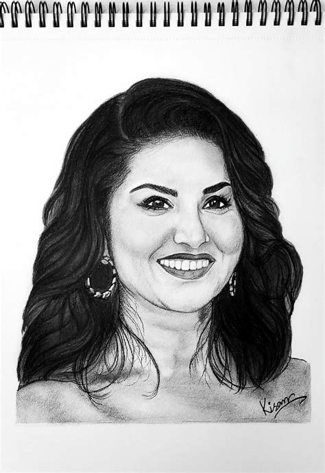 Portrait Pencil Sketch of SUNNY LEONE...