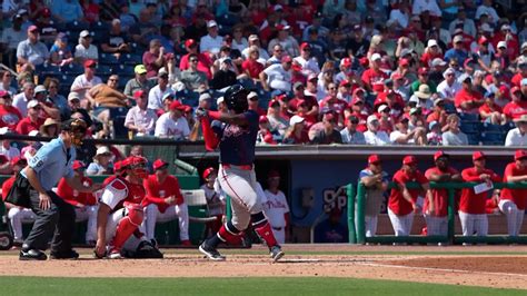 Field view of Michael Harris II's solo home run | 02/28/2024 | Atlanta ...