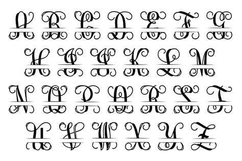 Free Monogram Letter Clipart