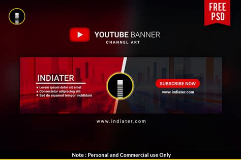 Youtube Banner Layout Template