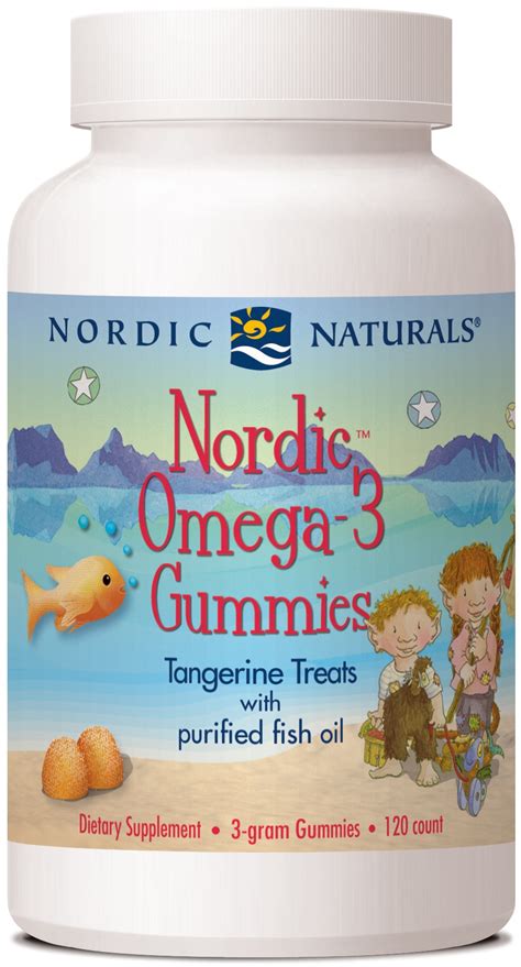 Nordic Naturals,Nordic Omega-3 Gummies 120 Gummies Tangerine -The Natural