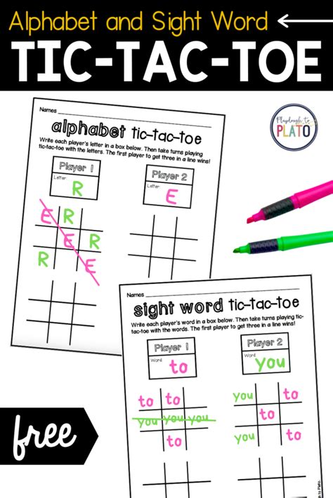 22 Exciting Tic Tac Toe Variations - OhMyClassroom.com