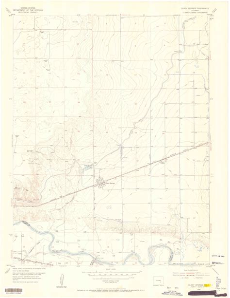 Classic USGS Olney Springs Colorado 7.5'x7.5' Topo Map – MyTopo Map Store