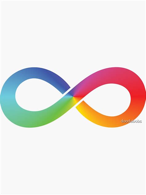 "Rainbow Infinity Symbol Autism Awareness Neurodiversity graphic ...