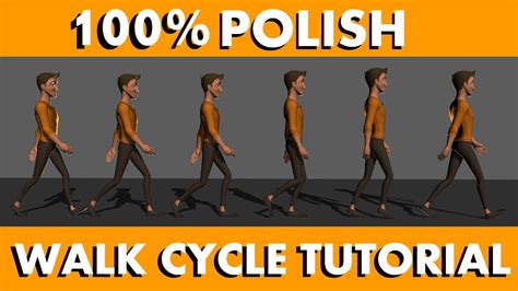 how to animate a walk cycle (100% polish) - YouTube