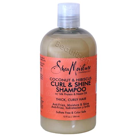 Shea Moisture Coconut Hibiscus Curl & Shine Shampoo 13 oz - Shopolle.com