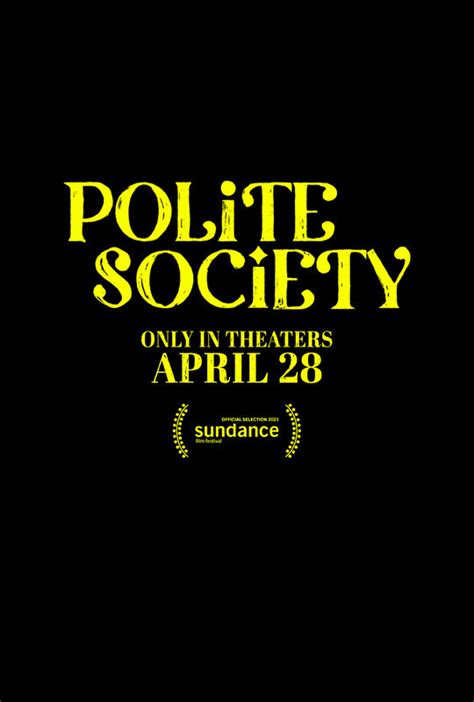 Polite Society Movie Poster - #682869