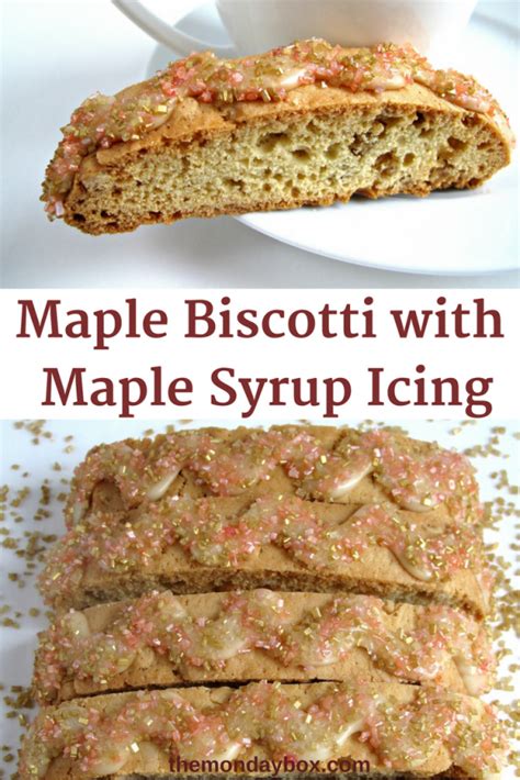 Maple Biscotti with Maple Syrup Icing - The Monday Box