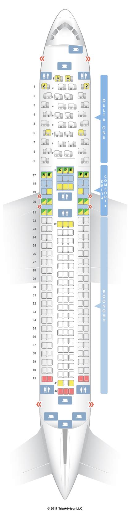 SeatGuru Seat Map Delta Boeing 767-300ER (76T/76W)