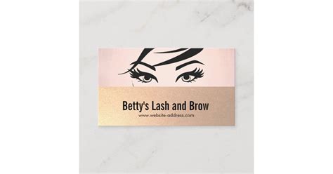 Eyelash Extensions and Brow Specialist Salon Business Card | Zazzle