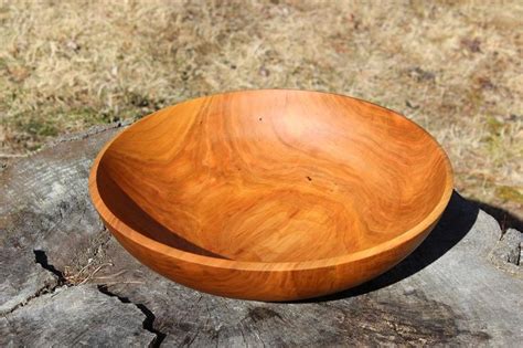 Extra Large Wooden Bowl, Northern Vermont Cherry Wood, Handcrafted ...