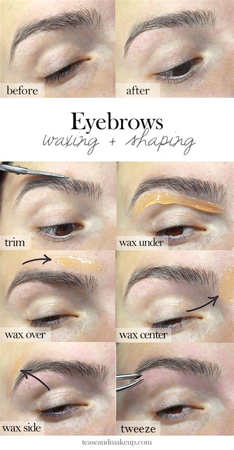 Eyebrow Waxing + Shaping - Tease & Makeup