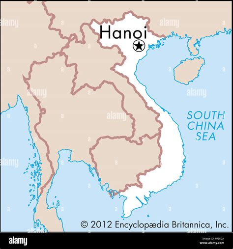 Map Of Hanoi Vietnam - Sayre Courtnay