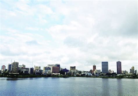 6 The skyline of Abidjan 2013, the capital of Ivory Coast, and long ...