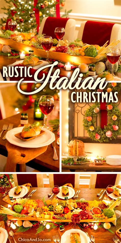 Rustic Italian Christmas Table Decorations | Chica and Jo | Italian ...