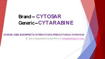 PPT – Cytarabine Injection Side Effects PowerPoint presentation | free ...