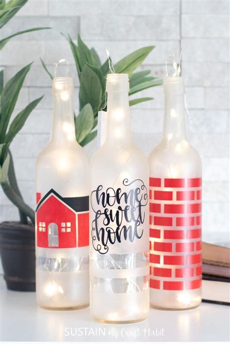 3 Faux Bottle Painting Ideas with Cricut – Sustain My Craft Habit