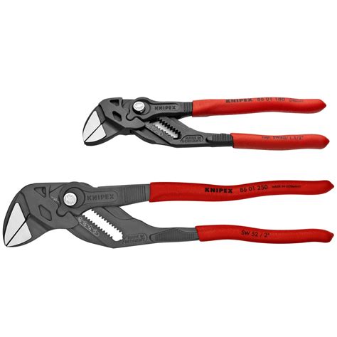 Knipex Adjustable Pliers Wrench Set 7" & 10" Black Finish 8601250 ...