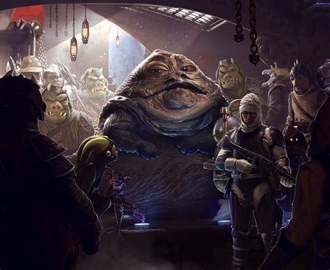 ArtStation - Jabba the Hutt entourage, Ricean Vlad in 2020