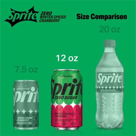 Sprite® Winter Spiced Cranberry Zero Sugar Soda Cans, 12 pk / 12 fl oz ...