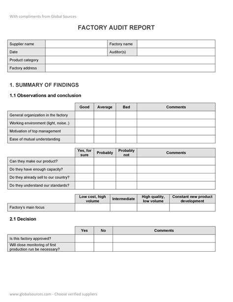 50 Free Audit Report Templates (Internal Audit Reports) ᐅ TemplateLab