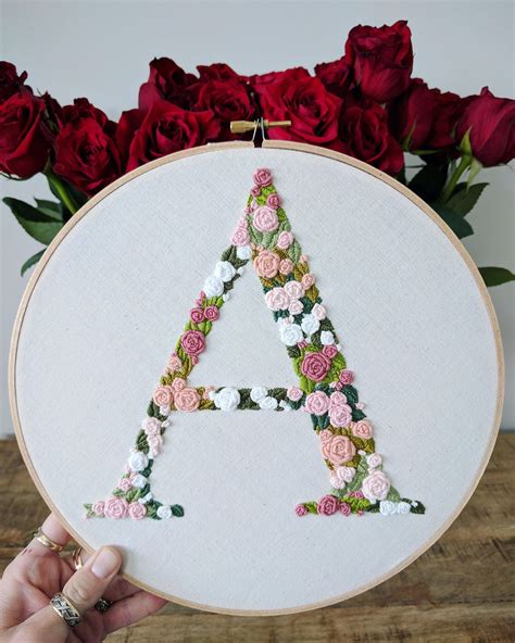 Letter Embroidery Pattern