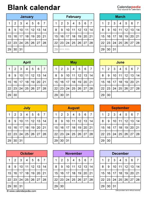 Year Calendar Microsoft Word | Month Calendar Printable