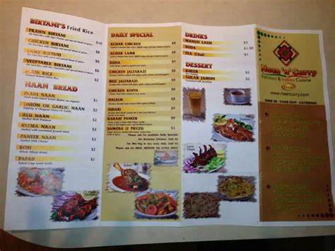 Naan 'n' Curry Menu, Menu untuk Naan 'n' Curry, Concord, Concord ...