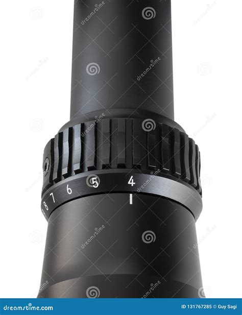 Magnification Setting on a Sniper Scope Stock Image - Image of black ...