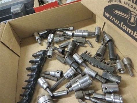 3/8" Drive Sockets & Bits - 2 Boxes, Mostly Craftsman - Lambrecht ...