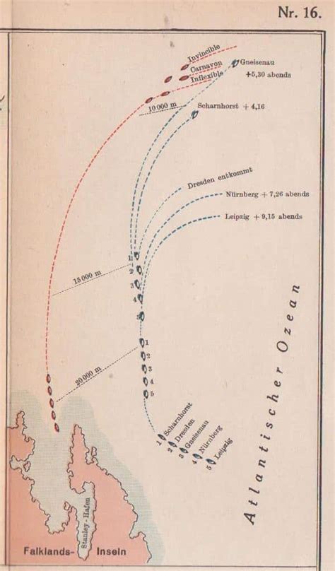 Battle of the Falklands, 8 December 1914