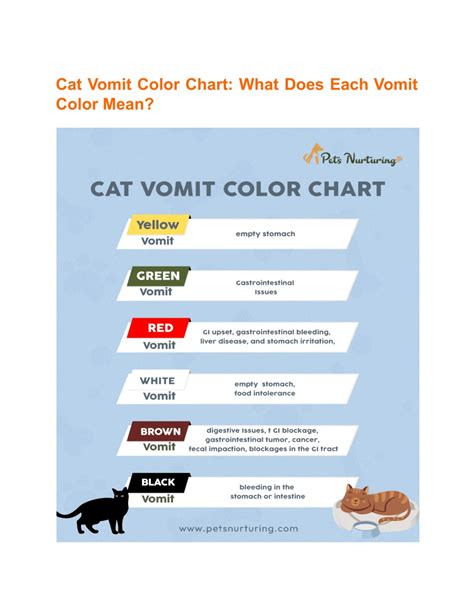 PPT - Cat Vomit Color Chart What Does Each Color Mean PowerPoint ...