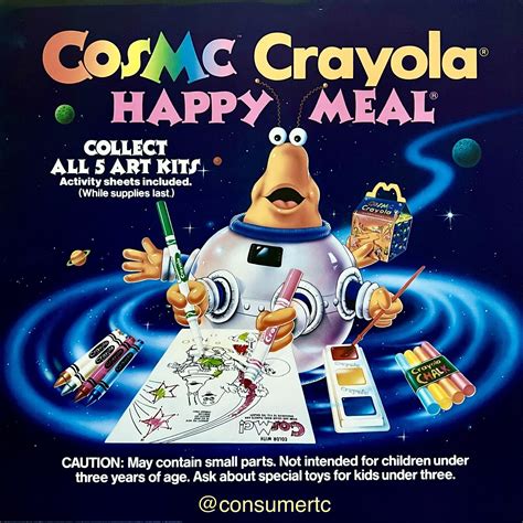 Cosmc Crayola Happy Meal (McDonald’s translite sign, 1987). Photo ...