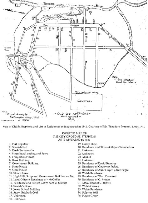 1841 Map of Old St. Stephens