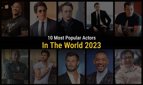 Top 10 Most Popular Actors In The World 2023 | thetop10club