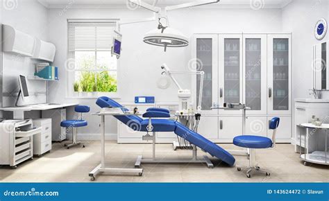 Modern Interior Design of a Medical Clinic Stock Illustration ...