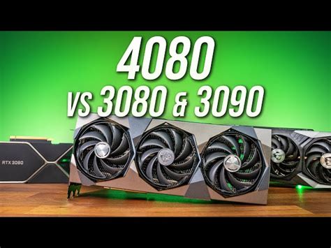 Nvidia Geforce RTX 3080 vs RTX 4080 GPU comparison in 2023