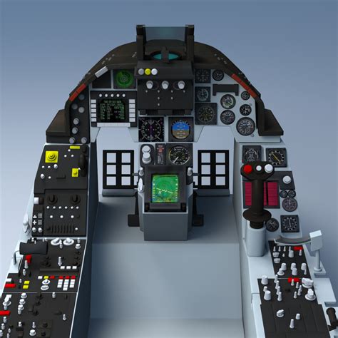 Cockpit F16 modèle 3D $79 - .ma .fbx .obj - Free3D