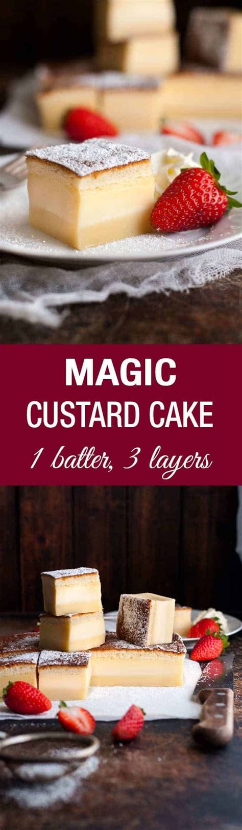 Magic Three Layer Custard Cake | RecipeTin Eats