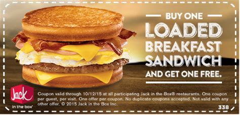 Jack In the Box | BOGO Breakfast Sandwich + More :: Southern Savers