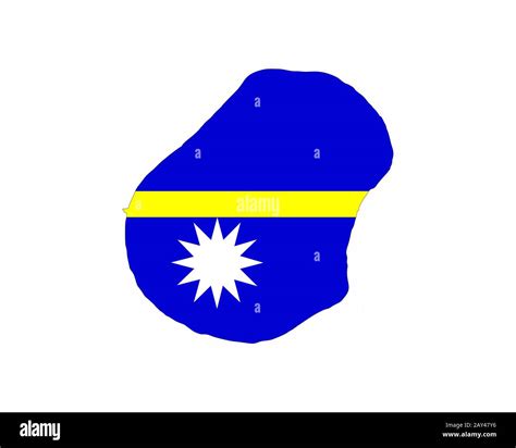 nauru flag map Stock Photo - Alamy