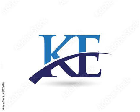 KE Logo Letter Swoosh - Buy this stock vector and explore similar ...