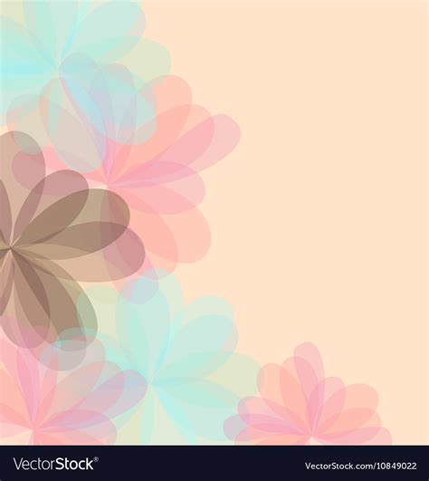 Background of stylized flowers for greeting cards Vector Image