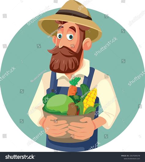 Happy Farmer Cartoon Photos and Images | Shutterstock