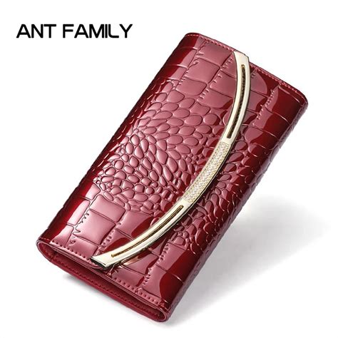 Aliexpress.com : Buy Ladies Genuine Leather Wallet Women Fashion Patent ...