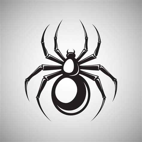 Black spider emblem 453040 Vector Art at Vecteezy