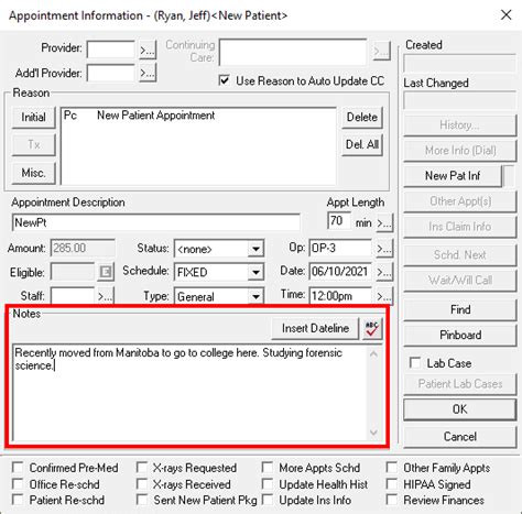 Dentrix Clinical Notes Templates