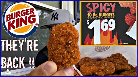 Burger King® | Spicy Chicken Nuggets Review | They're BACK! 🔥🐔 - YouTube